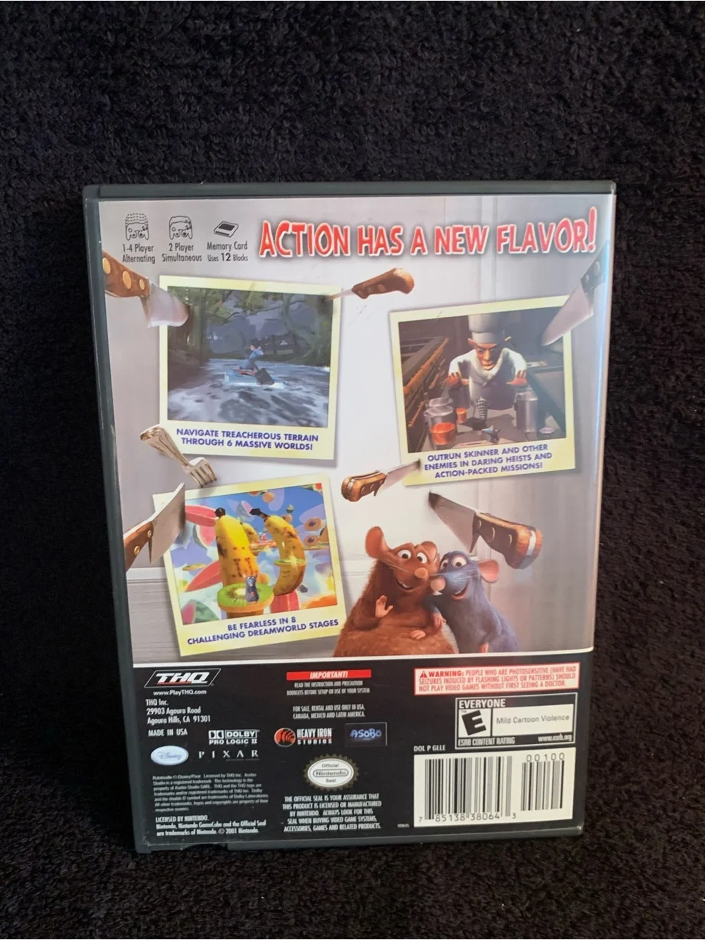 2007 Nintendo GameCube Disney Pixar Ratatouille Video Game